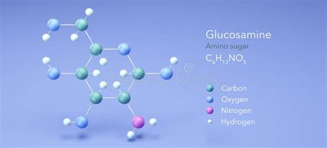 Glucose Molekularstruktur D Modell Zucker Struktur Chemische Formel