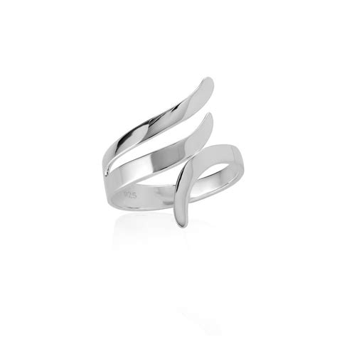 Silver Eternal Flame Ring Adjustable Size Ring Fiyah