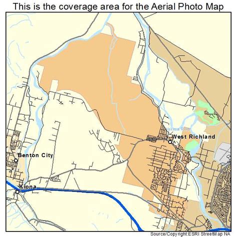 Aerial Photography Map of West Richland, WA Washington