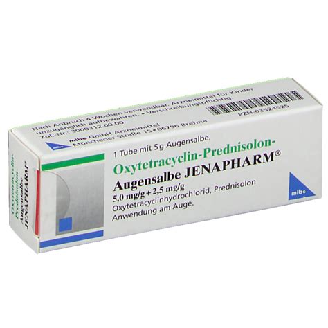 Oxytetracyclin Prednisolon Augensalbe Jenaph G Shop Apotheke