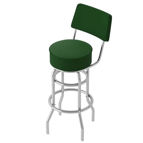 Green 31 in. Green Low Back Metal Bar Stool with Vinyl Seat 6GREEN-HD - The Home Depot