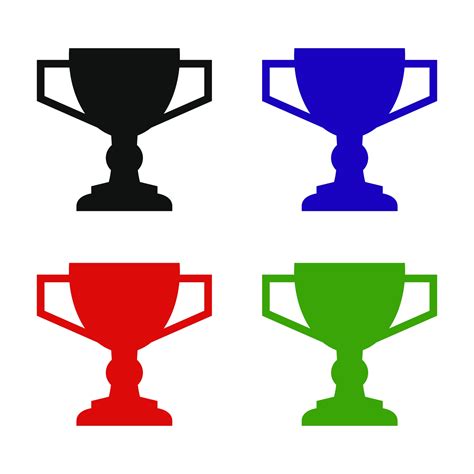 Trophy Set On White Background 2187616 Vector Art at Vecteezy