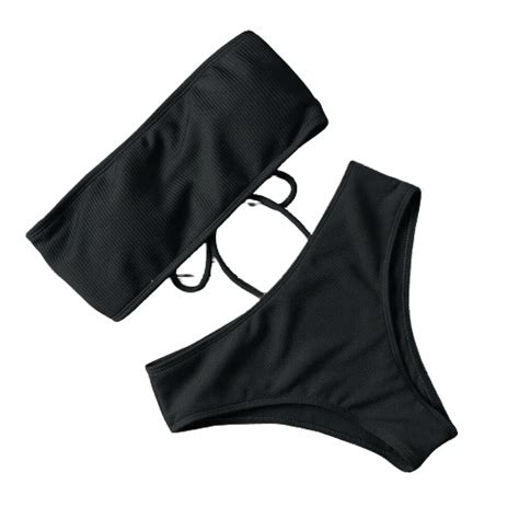 Bikini Strój Kąpielowy bez Ramiączek Stroje kąpielowe Dwuczęściowe Allegro pl