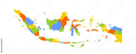 Indonesia political map of administrative divisions - provinces and ...