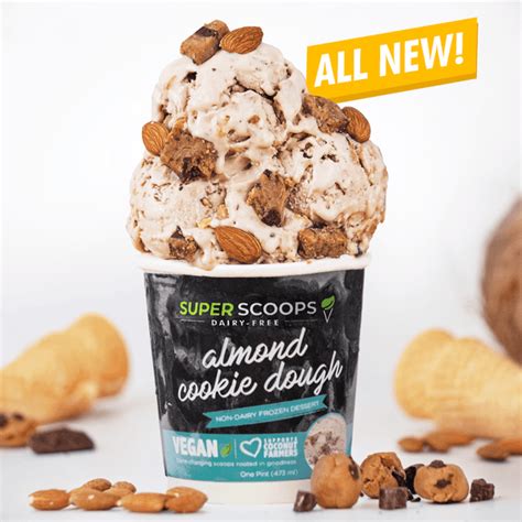 Super Scoops Almond Cookie Dough Vegan Ice Cream Philippines The Superfood Grocer Philippines