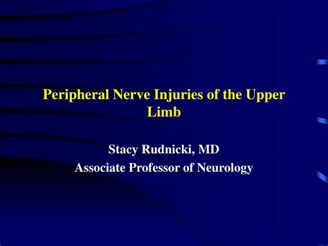 Ppt Peripheral Nerve Injuries Of The Upper Limb Powerpoint