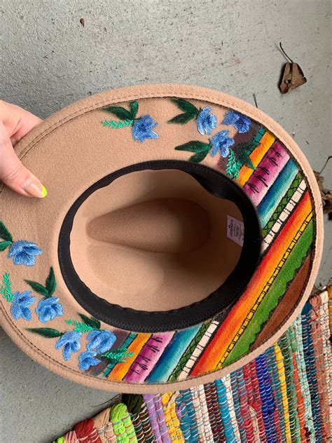 Felt Fedora Panama Hat Custom Handpainted Etsy