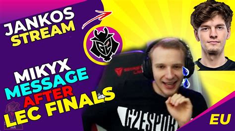 G2 Jankos Roasted By Xl Mikyx After Lec Finals 🤫 Youtube