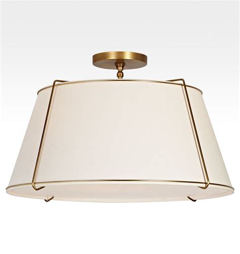 Conical Drum Semi Flush Fixture Rejuvenation Semi Flush Mount