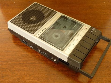 Vintage Alba R 150 Portable Cassette Tape Recorder Player With Microphone Anything In Particular