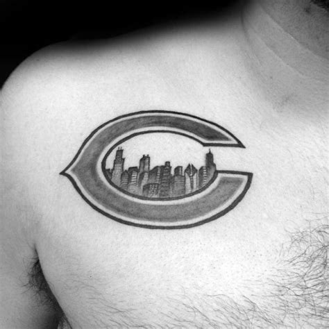 50 Chicago Bears Tattoos For Men - NFL Football Ink Ideas