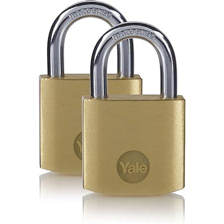 Yale Y110B 30 115 2 2 Pack Of Brass Padlocks 30 Mm Indoor Locks