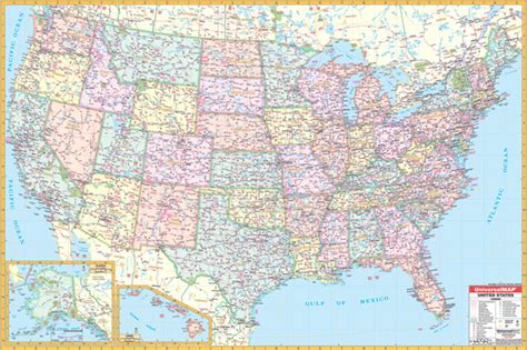 Road Map Of Usa States With Names Map