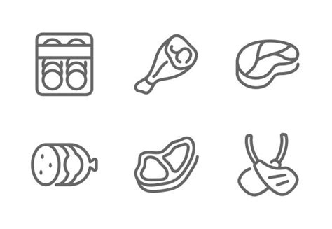 Meat Icons By Nanmulti Sanhawan Meat Icon Healthy Food Logo Logo Food