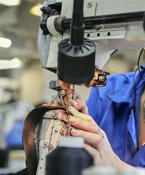 The Process Of Making Shoes In A Factory Stock Image Image Of Plant