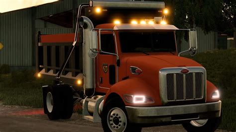 Peterbilt 340 Dump Truck V10 Fs22 Mod Farming Simulator 22 Mod