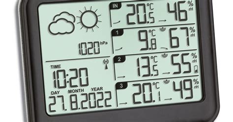 Funk Wetterstation Mit 3 Sendern VIEW TFA Dostmann