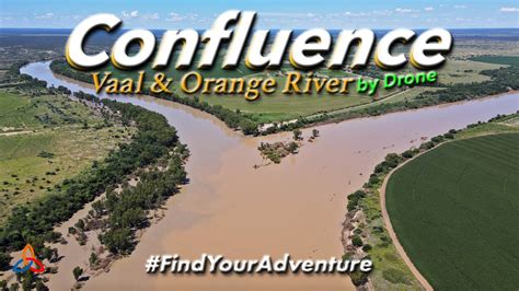 Orange River And Vaal River Confluence By Drone Youtube