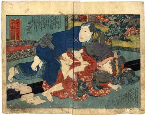 1836 K EISEN Shunga Gorgeous Byobu Shungaisart