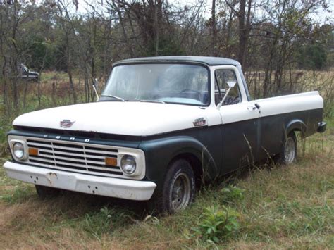 Green Ford F100 Unibody Uni Body Truck F Series Classic Ford F 100