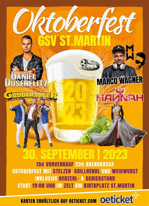 Oktoberfest 2023 Gsv St Martin St Martin Im Sulmtal