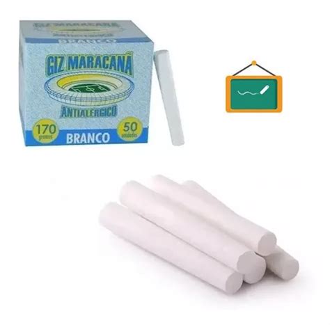 Kit Caixas De Giz Para Lousa Antial Rgico Escolar Branco