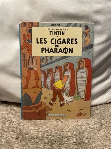 Ancien Album Bd Tintin Les Cigares Du Pharaon Herge Casterman Eur