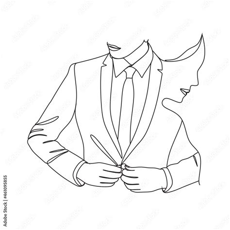 One Line Art Couple Line Art Men And Woman Minimal Face Vector