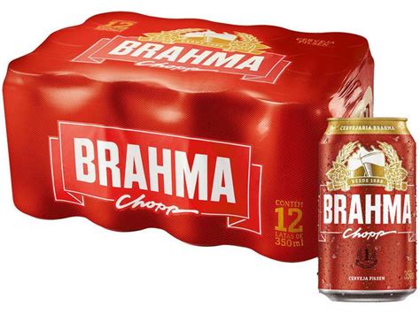 Cerveja Brahma Chopp Pilsen Lager Unidades Lata Ml Cerveja