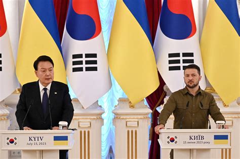 South Koreas Yoon Pledges More Military Supplies And Aid To Ukraine