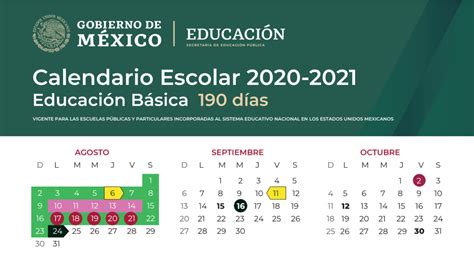 Este Es El Calendario Oficial De La Sep Para El Ciclo Escolar 2020 2021