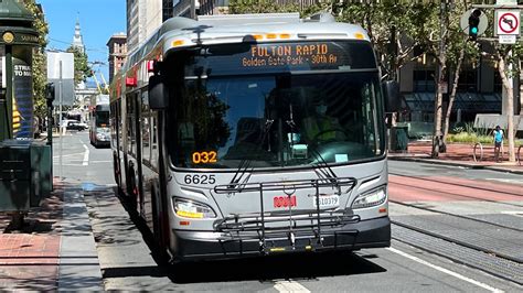 San Francisco Muni 2016 New Flyer Xcelsior Xde60 6625 On Route 5r