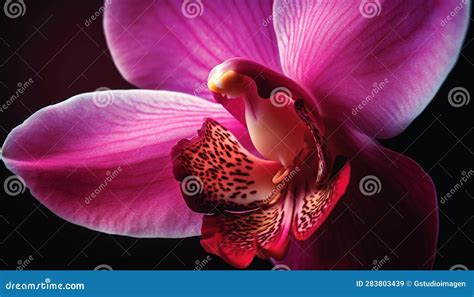 Exotic Moth Orchid Blossoms With Elegance And Romance Generated By AI