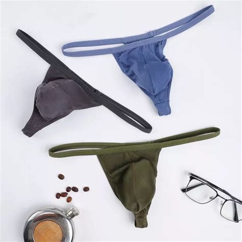 Herren Sexy Slips Bulge Pouch G String Tanga Unterw Sche H Schen Erotik