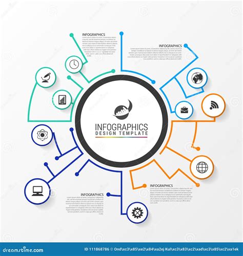 Infographic Network Human Head Royalty Free Stock Photography