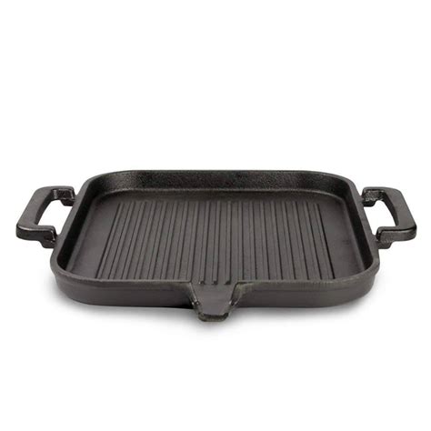 Wholesale Cast Iron Grill Pans Korean Tabletop Center Raised Round Samgyupsal Grill Pan factory ...