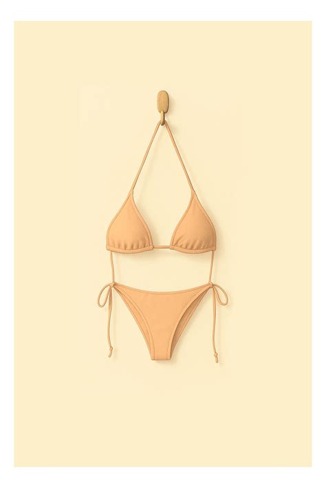 Minimalist Nude Bikini Poster Modern Beach Inspired Wall Art