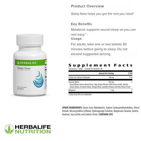 Independent Herbalife Distributor Sleep Now 60 Tablets Artofit