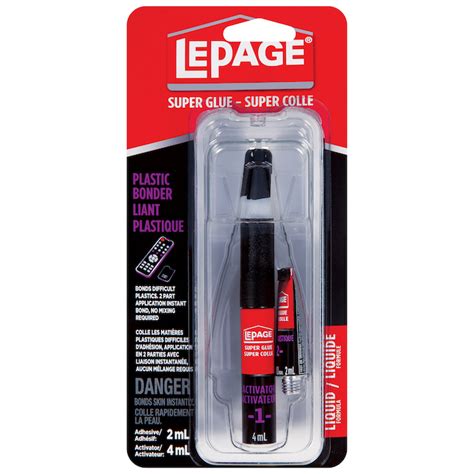 Lepage All Plastics Super Glue 2 Ml Clear 2600202 Rona