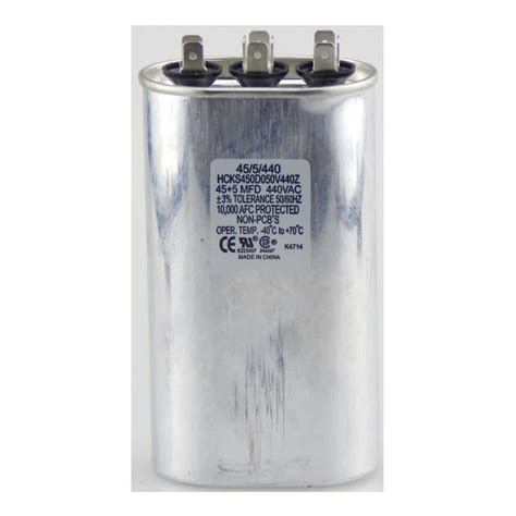 Tradepro Volt Mfd Dual Rated Motor Run Oval Capacitor