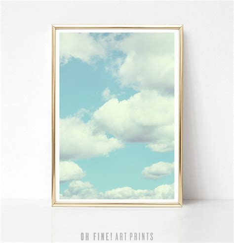 Cloud Print, Printable Art, Nursery Wall Art, Large Wall Art Print ...