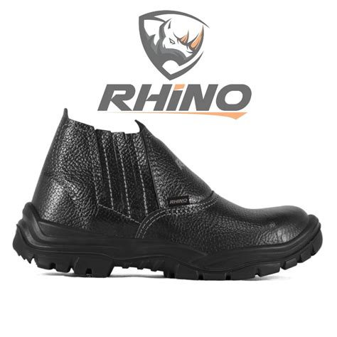 Bota De Seguran A Masculino Rhino Couro Sem Biqueira Ca Elastico