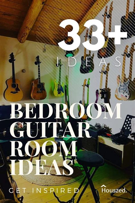 33 Guitar Room Ideas That Hit The Right Note In 2023 Houszed Guitar Room Music Room Design