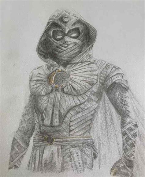 Moon Knight Drawing From TV Show Drawing Academy Drawing Academy