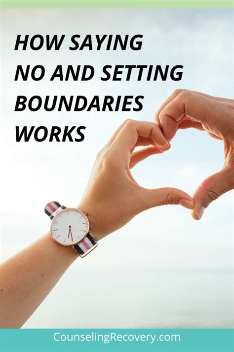 How Saying And Setting Boundaries Works — Counseling Recovery Michelle