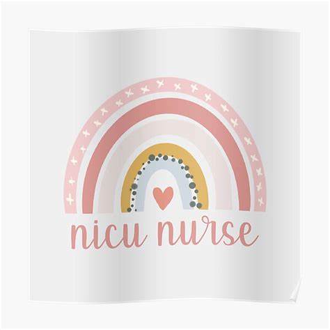 Nicu Nurse Rainbow Boho Rainbow Dusty Pink Neonatal Nurse