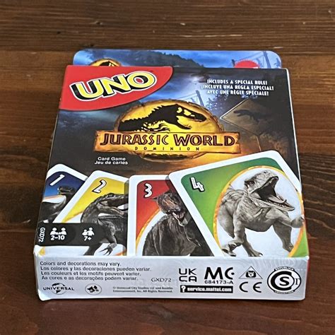 Mattel Games UNO Jurassic World Dominion New Card Game Table Top