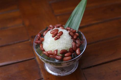 Es Kacang Merah or a Cold Drink Made from Red Beans Stock Photo - Image ...