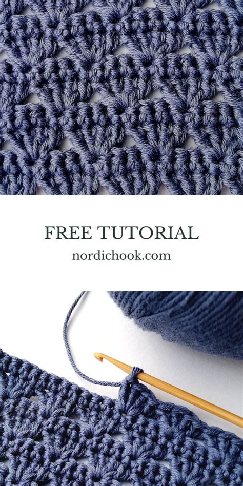 The Simple Shell Stitch Nordic Hook Free Crochet Tutorial Artofit