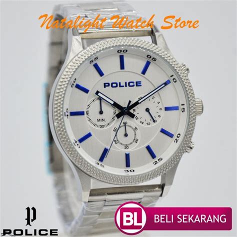 Jual JAM TANGAN PRIA POLICE 15002 ORIGINAL RANTAI SPORTY MEWAH ELEGAN